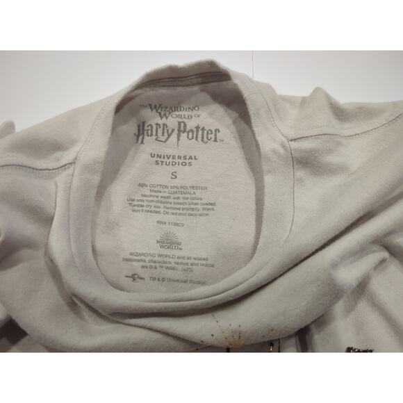 Harry Potter Deathly Hallows Gray Black Hooded Sweatshirt Wizarding World Small - Picture 3 of 12